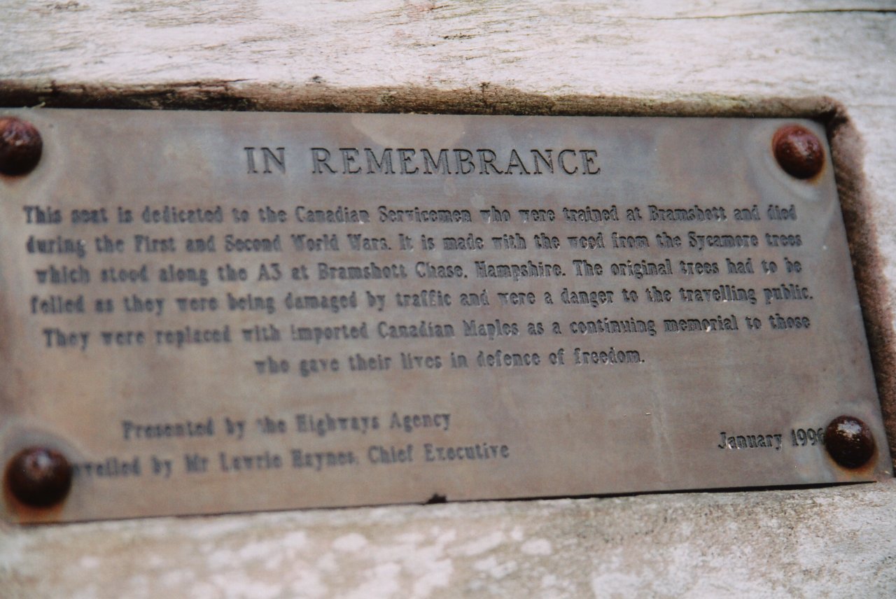 AandM England 2005 St Mary the Virgin-Bramshot-Liphook remembrance dedication to Canadian servicemen